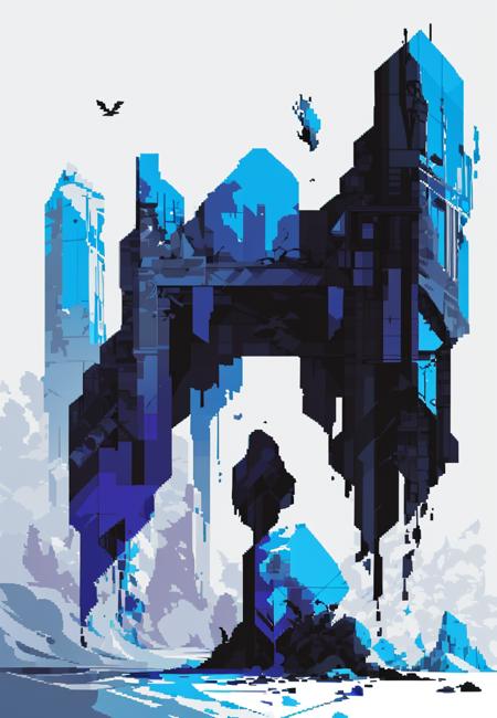 damage pixel art像素故障艺术