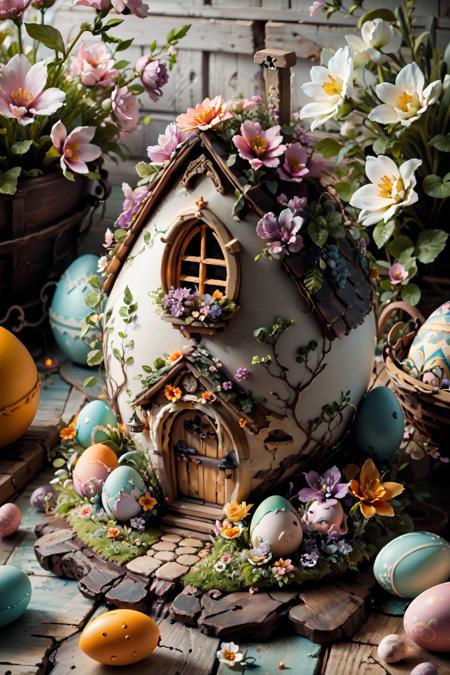 Easter Egg House [SDXL & SD1.5]