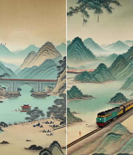 Chinese painting in the Song Dynasty LoRA (宋韵，中国宋代绘画风格）