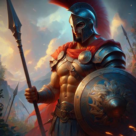 Spartan Spear and Shield