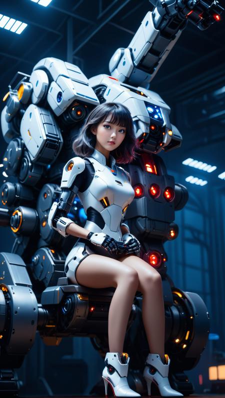 CG-futuristic mecha female