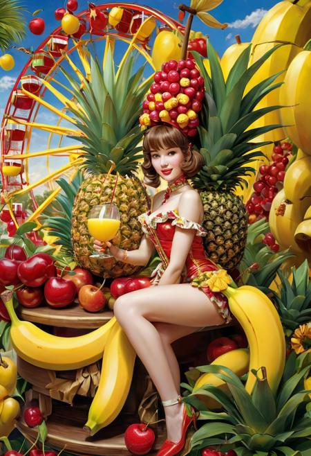 Juicy Fruit World - Exotic Mix style - SDXL