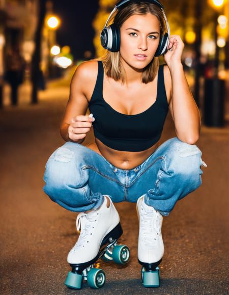 Woman on Rollerskates