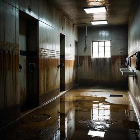 Prison shower background