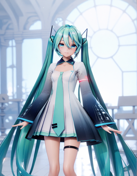 [Pony] Hatsune Miku & Kagamin Rin 10th anniversary MMD Model (YYB ver) and Sin Sack 3 in 1 lora版本v2 (ID: 701762)