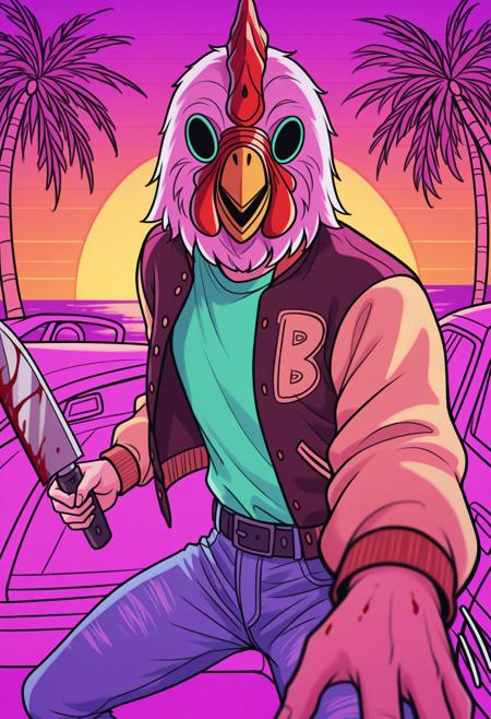 Jacket | Hotline Miami | [IllustriousXL]