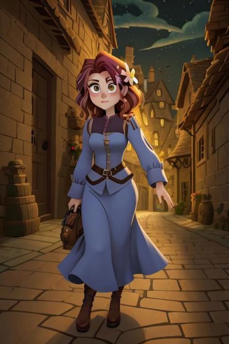 Cartoon Style of Rapunzel's Tangled Adventure