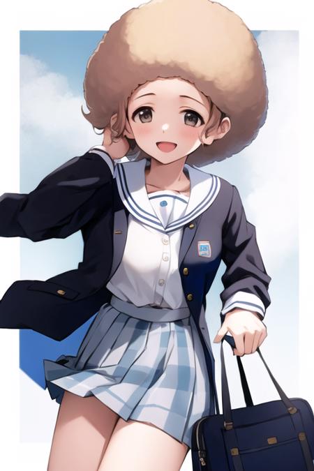 Afro Hair with Anime-Like Style