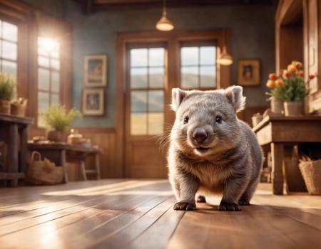 Wombat (Vombatus, Lasiorhinus) SD XL
