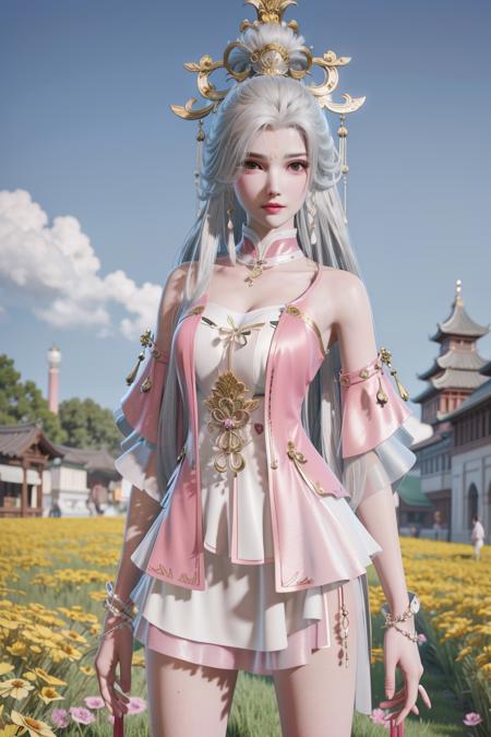 【Anime & 3D】yinziping-pink-Naraka_game_character 永劫无间-殷紫萍(粉)