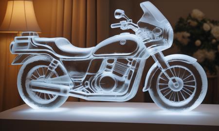 XL Realistic ice carving art style