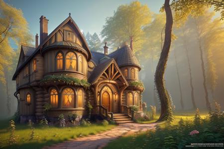 Better Hobbit House - fantasy cottage in the style of Lord of The Rings