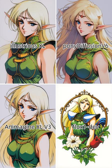 [XL] yuuki nobuteru/结城信辉 《Record of Lodoss War》/《罗德岛战记》 《The Five Star Stories》/《五星物语》-Deedlit -Artist Style