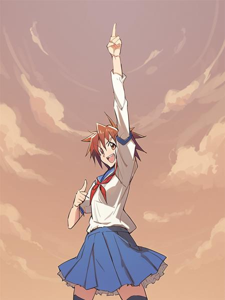 Finger to the sky