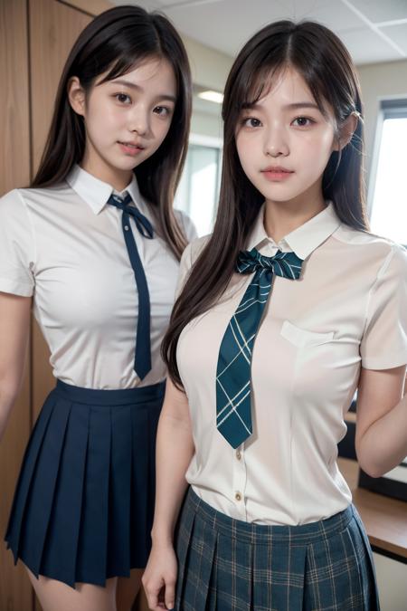 sailor plaid skirt