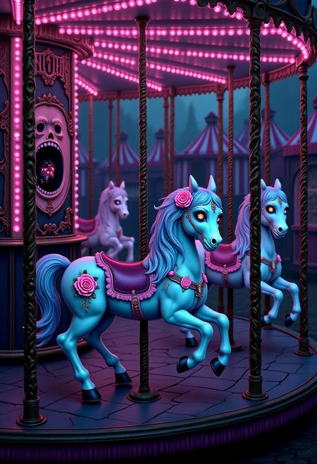 Pastel Goth Dark Circus [SD, Flux]