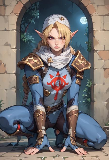 Sheik (Super Smash Bros./Legend of Zelda) 4 Outfits版本V2 (4 Outfits) (4 Outfits)