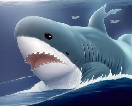 fluffy shark cushion
