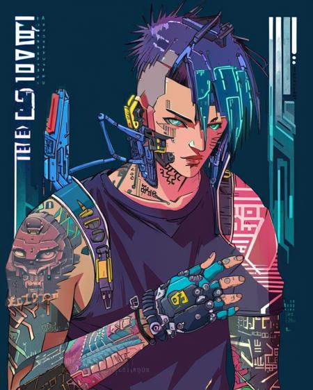 Cyberpunk Anime Style