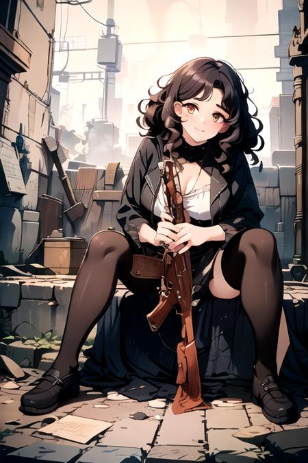 Sexy gun pose