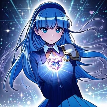 heart gem on chest