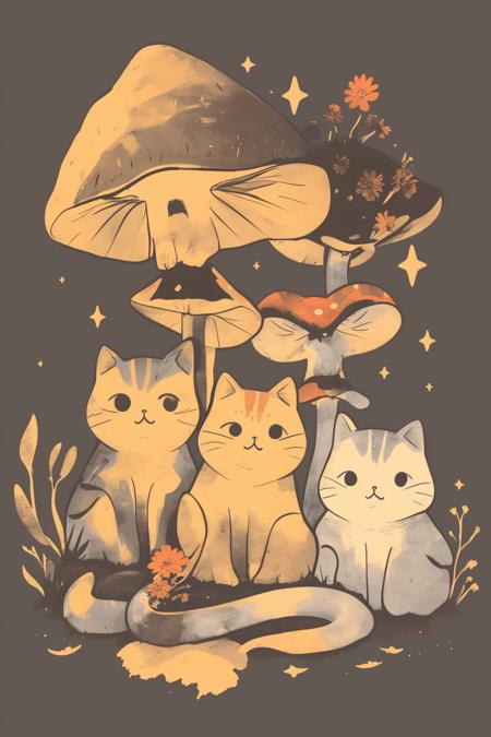 A strange combination of cat and mushroom - tangbohu 10
