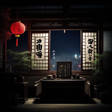 Feudal Japanese Interior by Styx (SDXL)