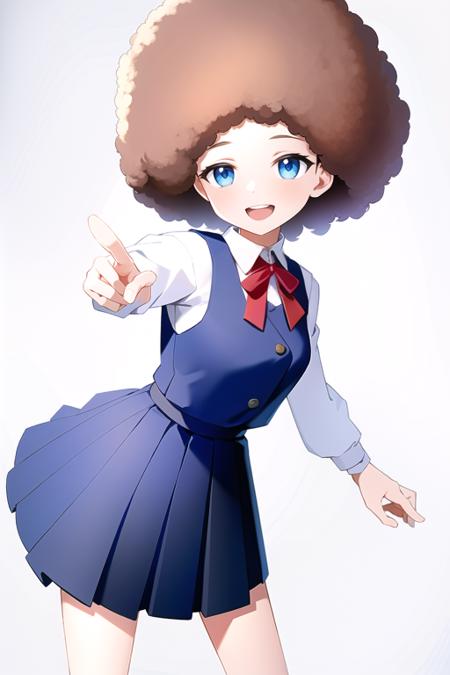 Afro Hair with Anime-Like Style