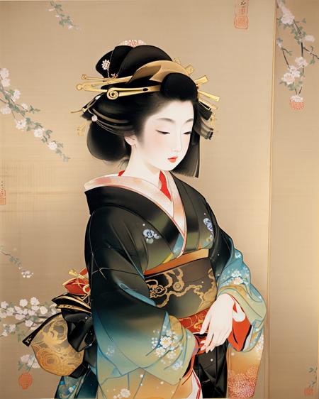 Uemura-Shoen(Nihonga) 上村松園 (日本膠彩畫)