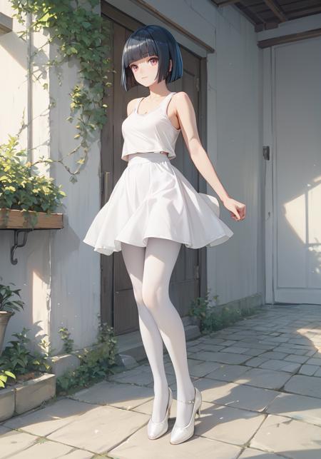 white pantyhose pony