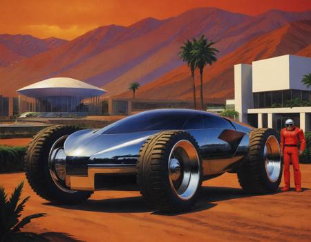Syd Mead SDXL 1.0 Art Style LoRA版本v1.0 (ID: 172974)