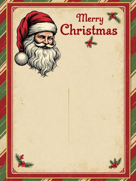 ? Christmas Postcard Template - Print your own generated X-mas card! ? [Flux]