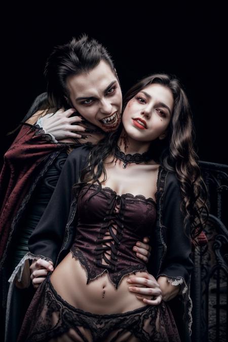 Vampire bite concept