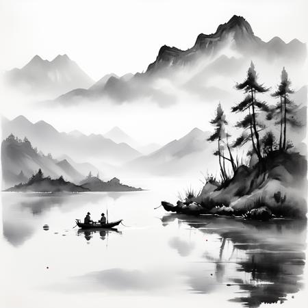 Zen Ink Wash Sumi-e (SDXL, Pony, Flux)