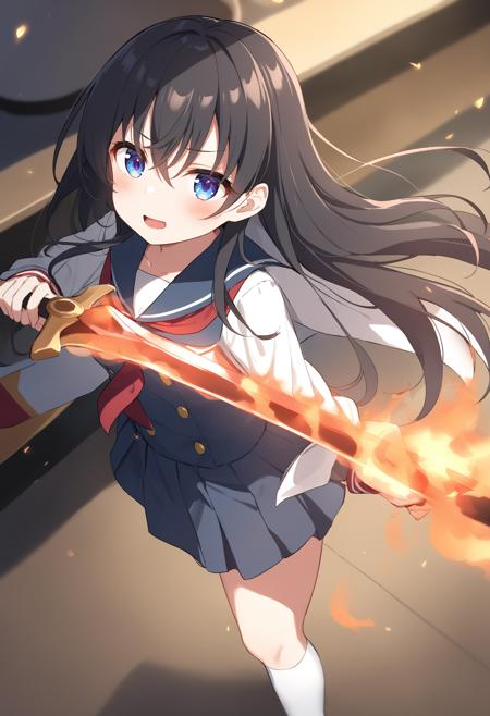 [SDXL&Pony] flaming sword / flame Sword / fiery sword / 炎の剣 / 火の剣 / フレイムソード