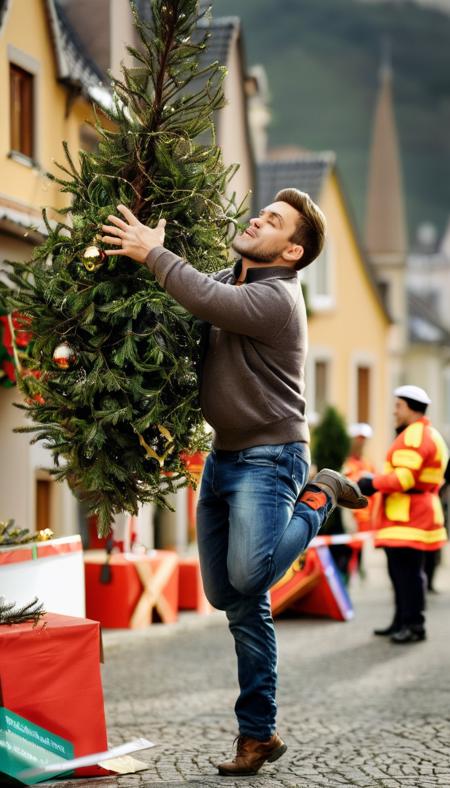 Xmas Tree Toss (Christmas Tree Throw) LoRA XL