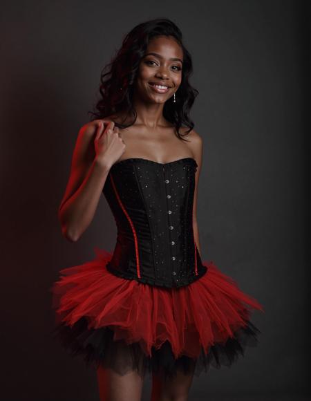 Black Red Tutu Skirt Corset | Flux