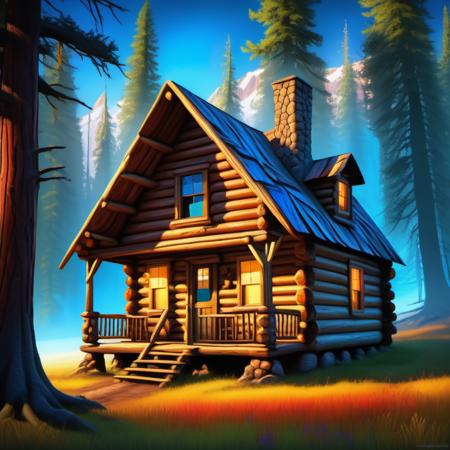 Log Cabin XL (Buildings: SDXL)