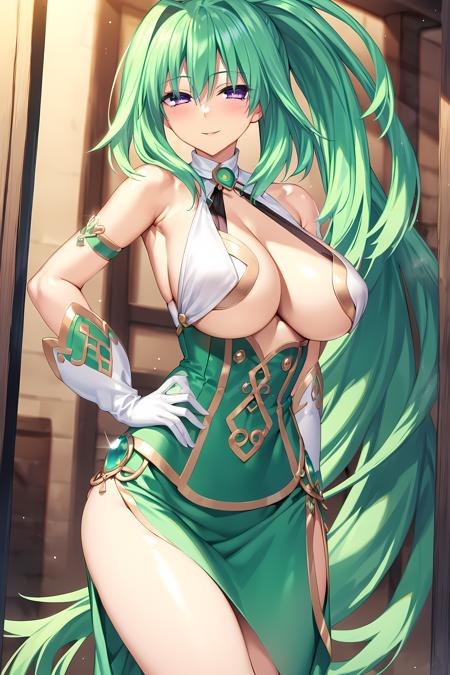 Green Heart/グリーンハート - Hyperdimension Neptunia/超次元ゲイム ネプテューヌ Animagine XL 3.1+IllustriousXL