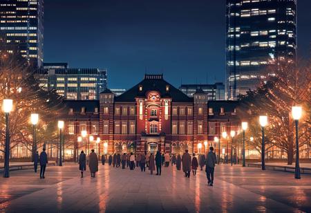 東京駅丸の内駅前広場 Marunouchi Station Square at Tokyo Station SDXL