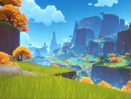 Natlan landscapes (Genshin Impact)
