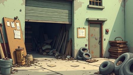 Abandoned Office DX - FLUX.dev