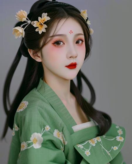 花想容-LoRA-汉服&唐装&簪花/真实系/Hanfu&Ttraditional Chinese clothing/Realistic