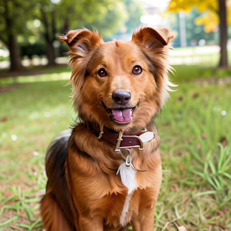 Cute dog Shelti