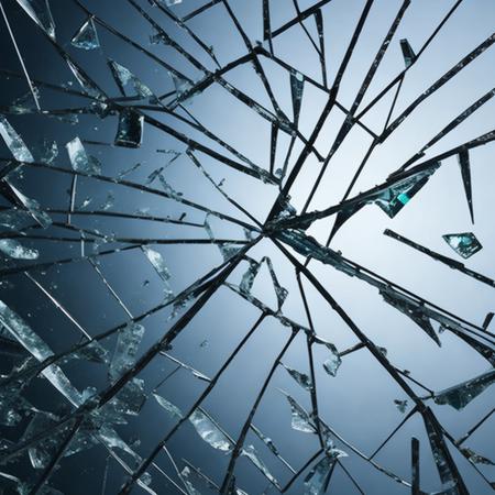 Broken glass texture