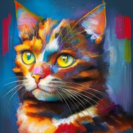 Acrylic, Multi-Colored Style Art (6)