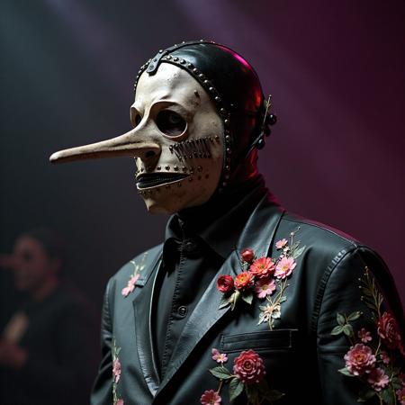 SLIPKNOT band. Number 3 masked.  Chris Fehn