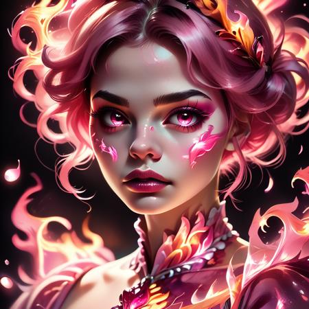 multiple-color flames LoRA [FLUX+XL+Pony]