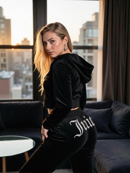 [FLUX | LoRA] Juicy Couture Velours Tracksuits版本FLUX V.1 (ID: 938563)