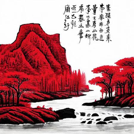 mountains-red